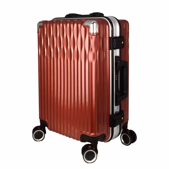 Factory Latest Lauched Silent Spinner Wheels Aluminum Frame ABS+PC Travel Trolley Luggage