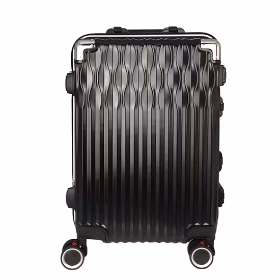 Factory Latest Lauched Silent Spinner Wheels Aluminum Frame ABS+PC Travel Trolley Luggage